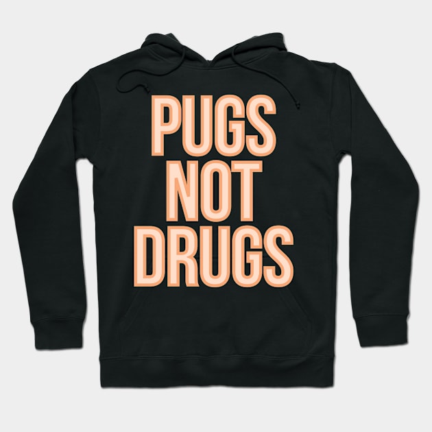 Pugs Not Drugs Hoodie by BloomingDiaries